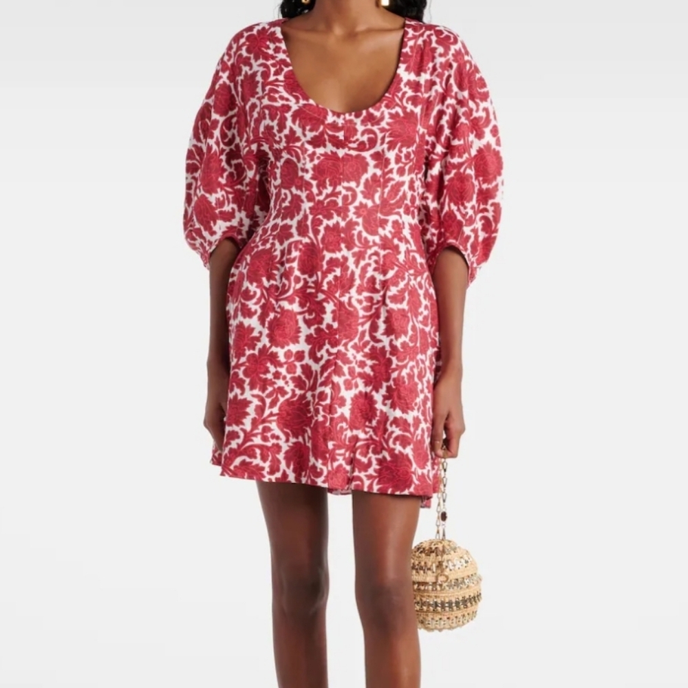Nwt Faithful Raynara Wuthering Heights Romantic Linen Dress 4